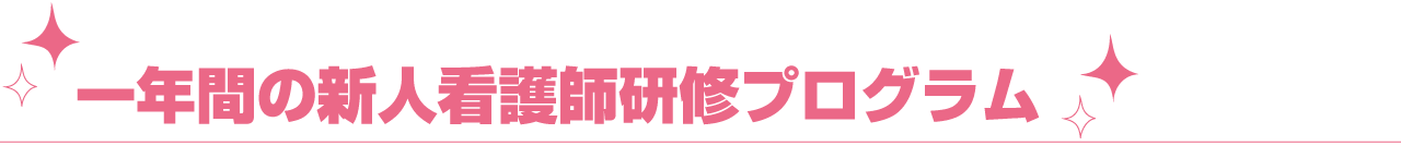 一年間の新人看護師研修プログラム
